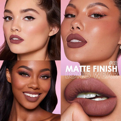 Long-Lasting Matte Lip Tint, 1 Count Waterproof Matte Lip Tint, Hydrating Lip Glaze, Perfect Nude Lip Glaze for Women & Girls, Gloss, Matte Liquid Lipstick, Lipstick, Lipgloss, Almost Lipstick