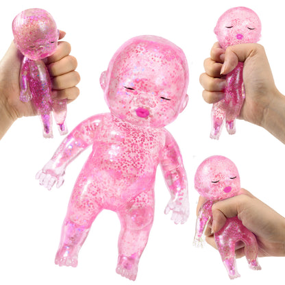 Experience Joy with JOYIN Baby Stress Relief Toys - 3PCS Glitter Squishy Fun for Kids & Adults, Perfect for Anxiety Relief and Party Favors