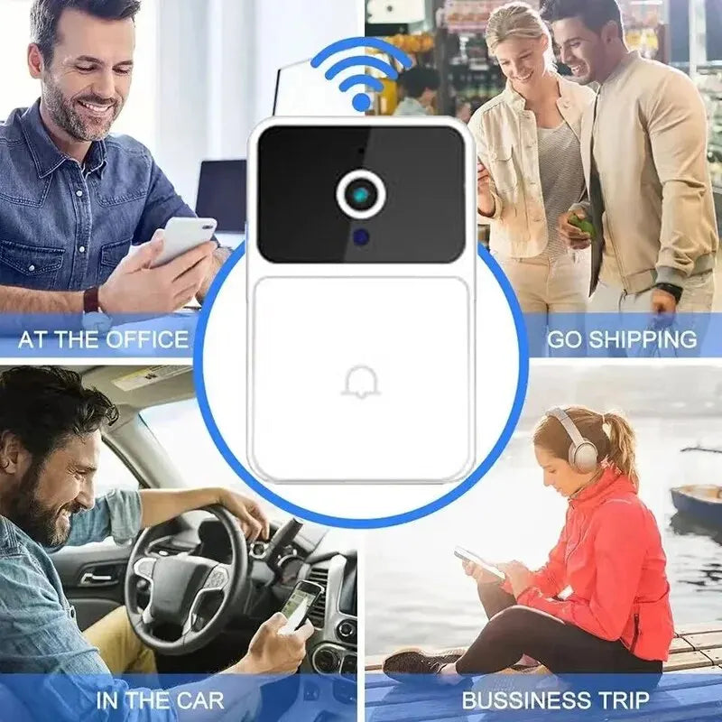 Elevate Your Home Security with Our Wireless Wifi Video Doorbell - HD Camera, Night Vision, Two-Way Intercom & Unique Voice Change Feature