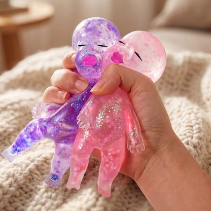 Experience Joy with JOYIN Baby Stress Relief Toys - 3PCS Glitter Squishy Fun for Kids & Adults, Perfect for Anxiety Relief and Party Favors