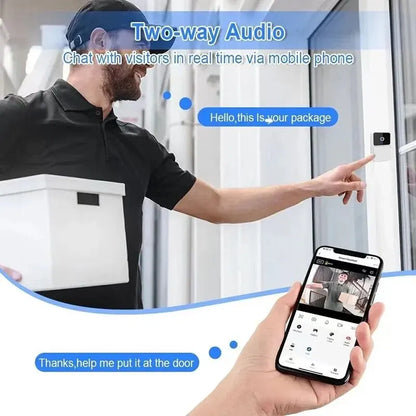 Elevate Your Home Security with Our Wireless Wifi Video Doorbell - HD Camera, Night Vision, Two-Way Intercom & Unique Voice Change Feature