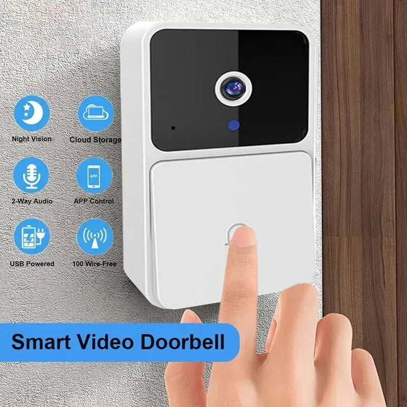 Elevate Your Home Security with Our Wireless Wifi Video Doorbell - HD Camera, Night Vision, Two-Way Intercom & Unique Voice Change Feature