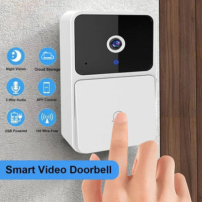 Elevate Your Home Security with Our Wireless Wifi Video Doorbell - HD Camera, Night Vision, Two-Way Intercom & Unique Voice Change Feature